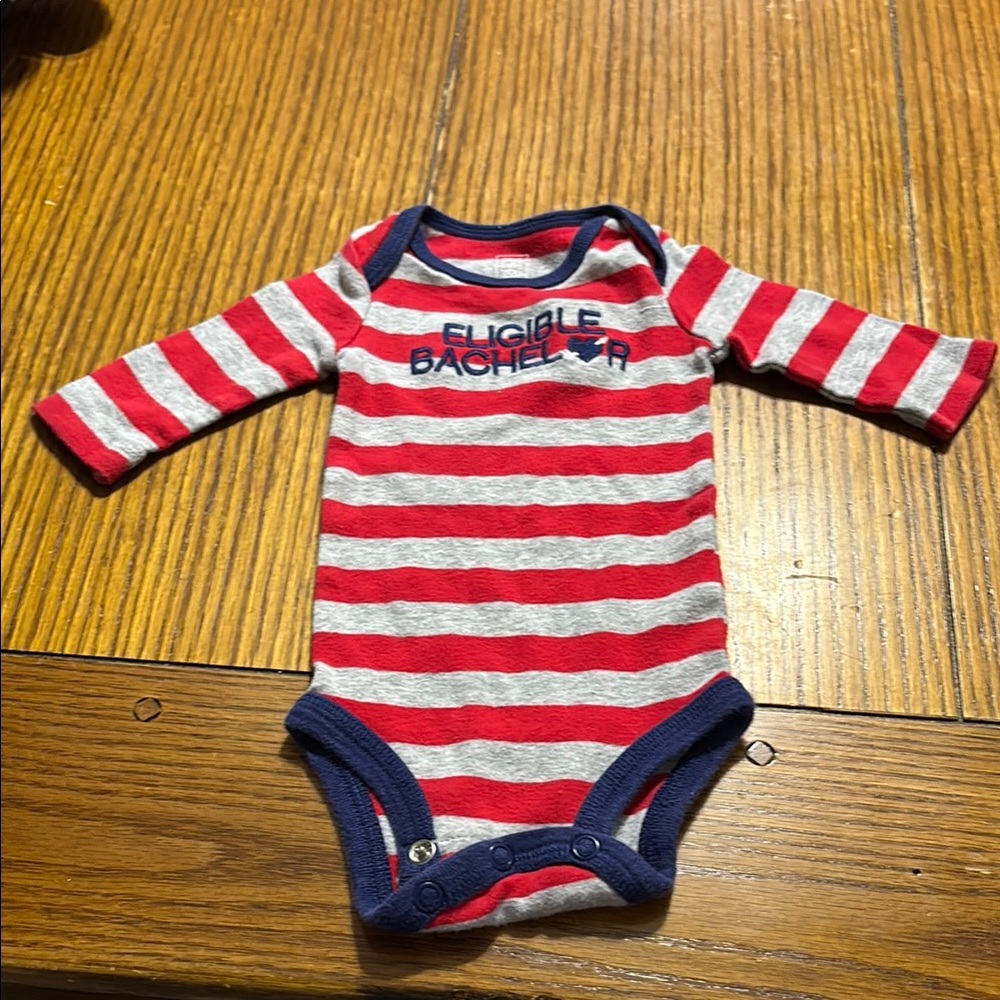 Striped Red and Blue Kids One Piece